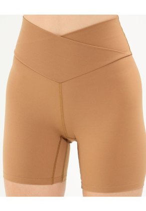Short Para Mujer Multiusos Punto Color Camel Marca Atmos #31190093