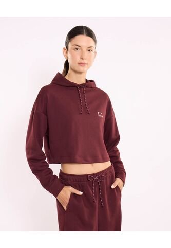 Buzo  Para Mujer Hoodie Color Vino Marca Atmos #31060097 Atmos