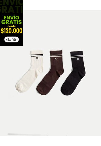 Medias Para Hombre Caña Media Color Café Marca Atmos #32980038 Atmos