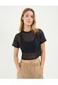 Camiseta Malla Deportiva  Para Mujer Negro Atmos de Atmos