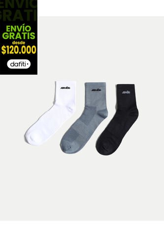 Medias Para Hombre Caña Corta Color Surtido Marca Atmos #32980036 Atmos