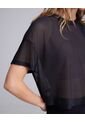 Camiseta Malla Deportiva  Para Mujer Negro Atmos de Atmos