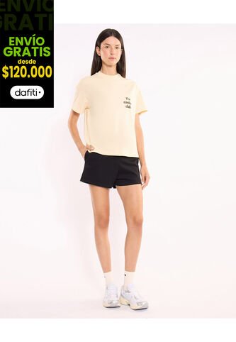 Short Para Mujer Multiusos Punto Color Negro Marca Atmos #31190105 Atmos