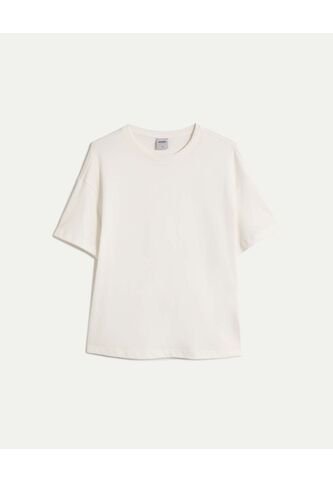 Camiseta  Para Mujer Manga Corta Cuello Redondo Color Blanco Marca Atmos #31090321 Atmos