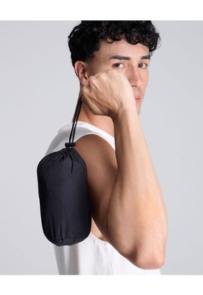 Chaqueta Deportiva Rompevientos  Para Hombre Negro Atmos