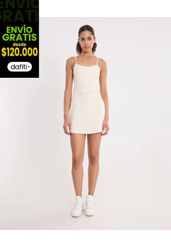 Vestido Para Mujer M/Sisa Corto Color Crema Marca Atmos #31170023 Atmos