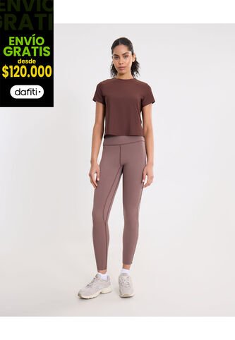 Leggins Para Mujer Medio Color Café Marca Atmos #31230089 Atmos