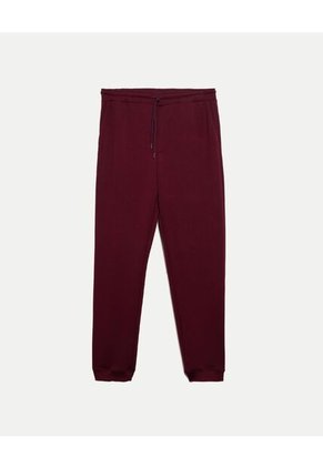 Jogger Básico Comfort Plush Para Hombre Vino Atmos