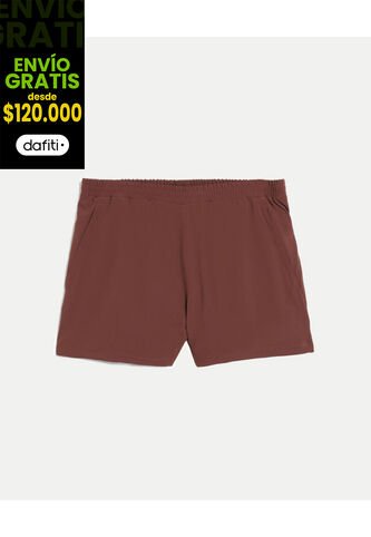 Bermuda Para Hombre Biker Interno Largo Color Café Marca Atmos #32100145 Atmos