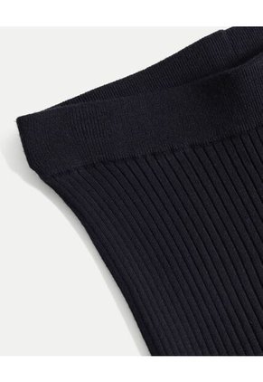 Pantalón Flare Tejido Tiro Alto  Para Mujer Negro Atmos