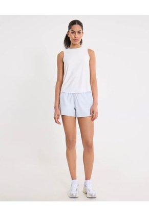 Camiseta  Para Mujer Manga Sisa Cuello Redondo Color Blanco Marca Atmos #31090307