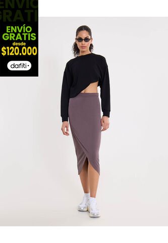 Falda Para Mujer Medio Color Morado Marca Atmos #31140030 Atmos