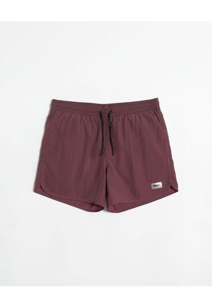 Pantaloneta De Baño Con Cordón  Para Hombre Vino Atmos