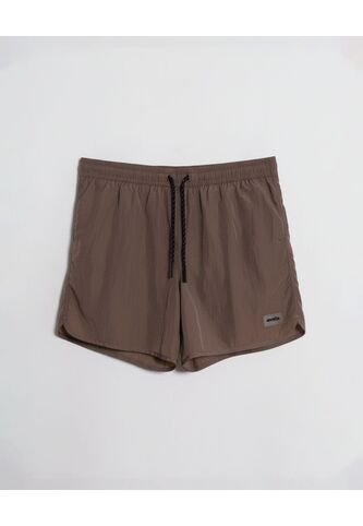 Pantaloneta De Baño Con Cordón  Para Hombre Café Atmos Atmos