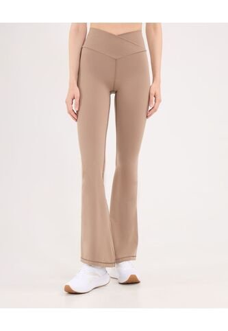 Leggins Flare Para Mujer Largo Color Café Marca Atmos #31230078 Atmos