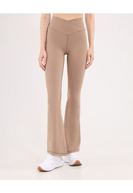 Leggings Flare Aerius Skin  Para Mujer Mocca Atmos