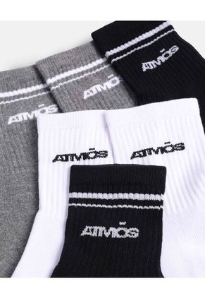 Pack Medias Caña Media Algodón X3 Para Hombre Surtido Atmos