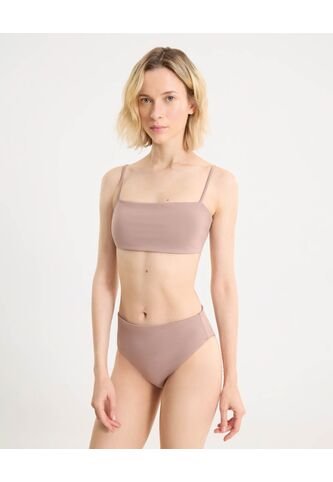 Top De Tiras Ajustables  Para Mujer Café Atmos Atmos