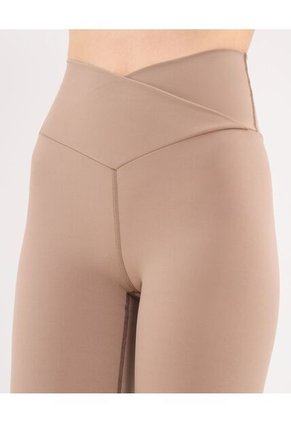 Leggings Flare Aerius Skin  Para Mujer Mocca Atmos
