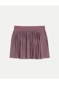 Falda Mesh Plisada Con Biker  Para Mujer Morado Atmos de Atmos