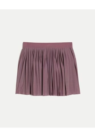 Falda Mesh Plisada Con Biker  Para Mujer Morado Atmos Atmos