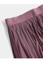 Falda Mesh Plisada Con Biker  Para Mujer Morado Atmos de Atmos