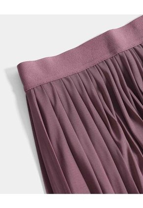 Falda Mesh Plisada Con Biker  Para Mujer Morado Atmos