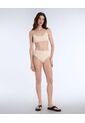 Panty Deportivo Tiro Alto  Para Mujer Crema Atmos de Atmos