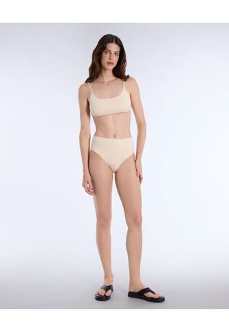 Panty Deportivo Tiro Alto  Para Mujer Crema Atmos Atmos