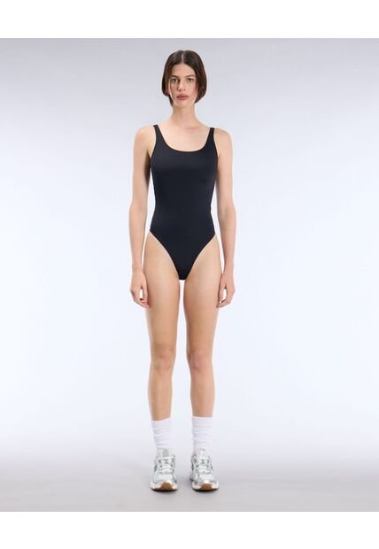 Enterizo Deportivo Escote Redondo  Para Mujer Negro Atmos