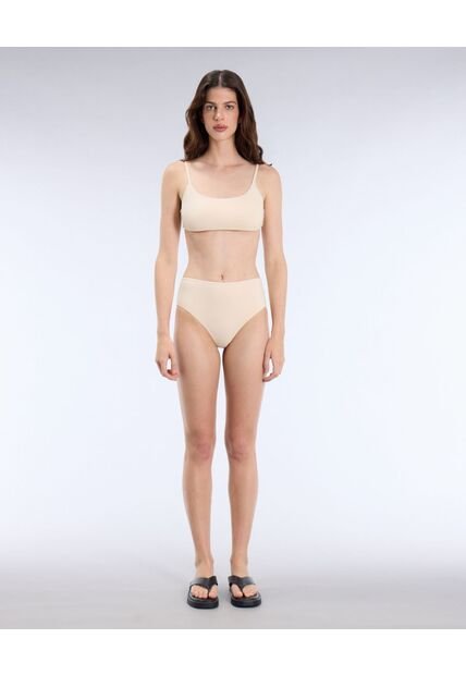 Top Deportivo Tirantes Delgados  Para Mujer Crema Atmos