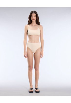 Top Deportivo Tirantes Delgados Para Mujer Crema Atmos