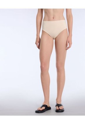 Panty Deportivo Tiro Alto Para Mujer Crema Atmos