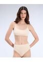 Top Deportivo Tirantes Delgados  Para Mujer Crema Atmos de Atmos
