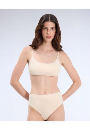 Top Deportivo Tirantes Delgados Para Mujer Crema Atmos