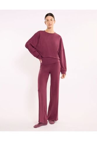 Pantalón  Para Mujer Moda Color Vino Marca Atmos #31070115 Atmos