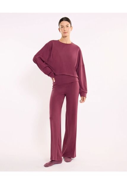 Pantalón  Para Mujer Moda Color Vino Marca Atmos #31070115