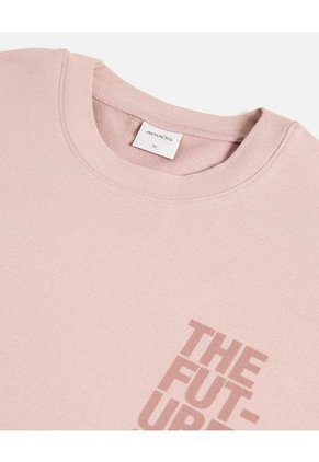 Camiseta Para Hombre Manga Larga Cuello Redondo Color Rosado Marca Atmos #32090191