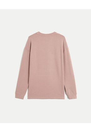 Camiseta Para Hombre Manga Larga Cuello Redondo Color Rosado Marca Atmos #32090191