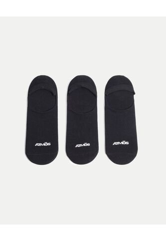 Medias Baleta Pack X3 Algodón X3 Para Hombre Negro Atmos Atmos