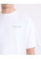 Camiseta Boxy Con Estampado Frontal  Para Hombre Blanco Atmos de Atmos