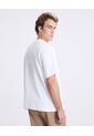 Camiseta Boxy Con Estampado Frontal  Para Hombre Blanco Atmos de Atmos