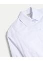 Camisa Crop Con Bolsillo Frontal  Para Mujer Blanco Atmos de Atmos