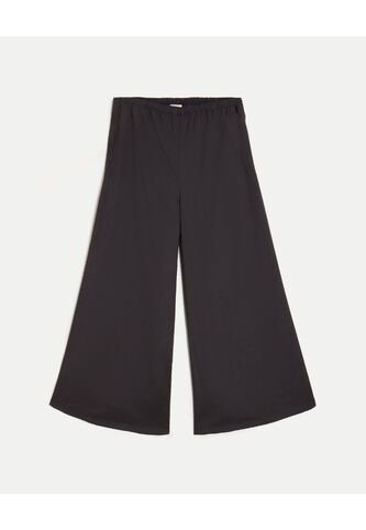 Pantalón Amplio Microconfort Fluido  Para Mujer Negro Atmos Atmos