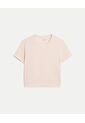 Camiseta Boxy Training Bonding  Para Mujer Café Atmos de Atmos