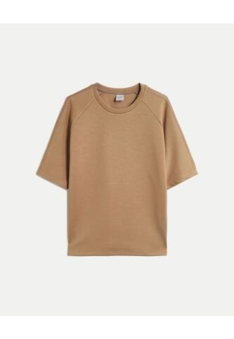 Camiseta Amplia Manga Ranglan Plush  Para Hombre Café Atmos Atmos