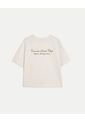 Camiseta Amplia Con Estampado  Para Mujer Blanco Atmos de Atmos