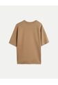 Camiseta Amplia Manga Ranglan Plush  Para Hombre Café Atmos de Atmos