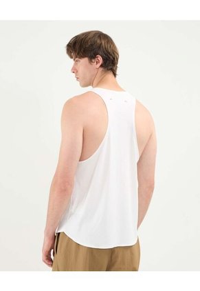 Camiseta Para Hombre Manga Sisa Cuello Redondo Color Marfil Marca Atmos #32090207