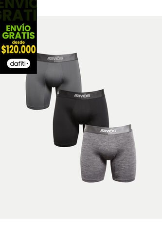 Boxer Para Hombre Filete Medio Color Negro Marca Atmos #32000059 Atmos